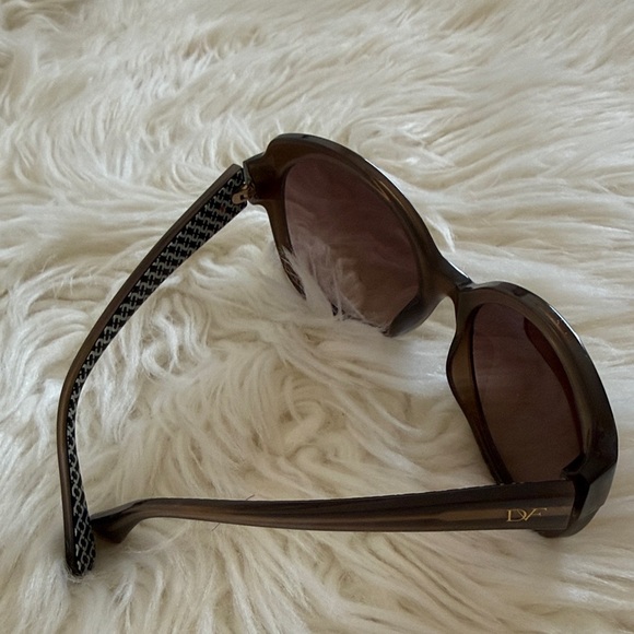 Diane Von Furstenberg Dark Brown Sunglasses - Picture 2 of 3